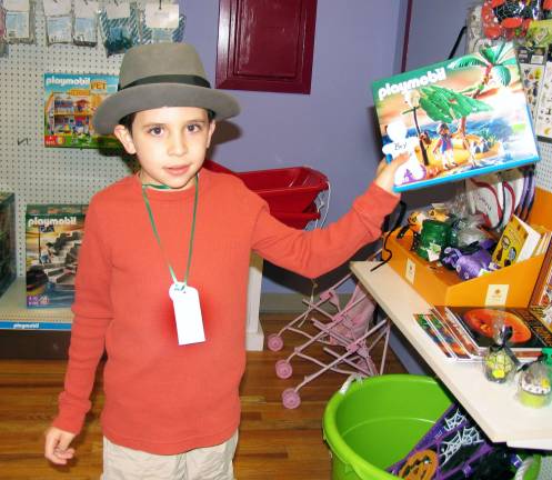 Shopping with the pastor Joseph Sullivan, 8, a member of KidsFirst, a children's ministry at Warwick's Church of the Nazarene, said he was disturbed by the devastation he saw first-hand in Staten Island.