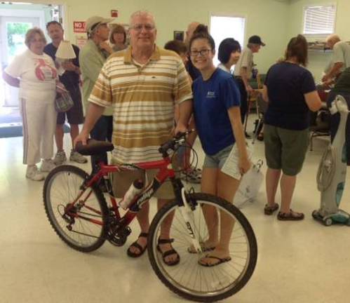 Bike repairs were offered for the first time at the July 15 Repair Caf&#xe9;.