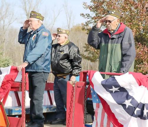 the ceremonies quietly ended with a final salute and the playing of Taps.