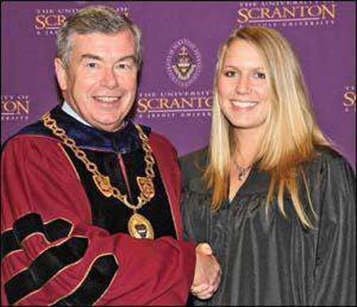 WVHS graduate Kelly Johnson receives academic excellence award at University of Scranton WVHS graduate Kelly Johnson receives academic excellence award at University of Scranton