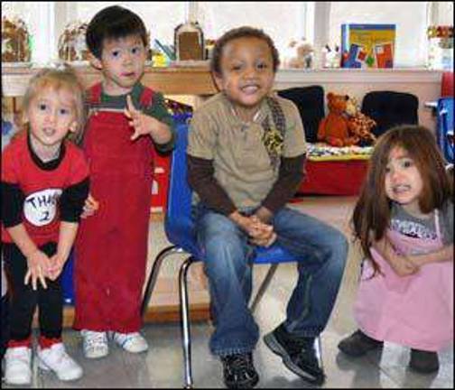 St. Mary's Preschool children make gingerbread houses St. Mary's Preschool children make gingerbread houses