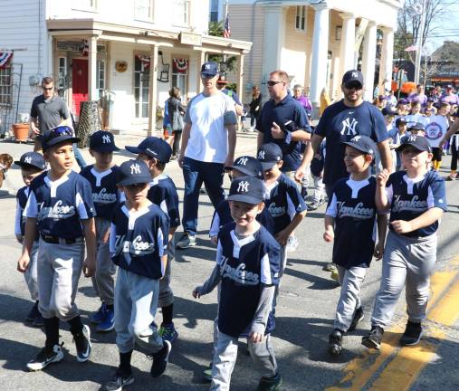 Playball The parade headed down Main Street and then to the ball fields at Veterans Memorial Park for ceremonies to celebrate the opening of the 2018 baseball season.