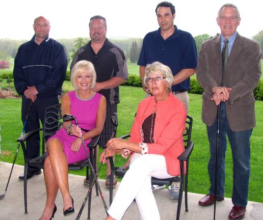 Warwick Country Club hosts chamber mixe Photo by Roger Gavan Rear, from left Country Club Marketing Committee member Bo Kennedy, Marketing Committee Co-Chair Chris Zimmerli, Marketing Committee Co-Chair Jonathan Gaspari and Warwick Valley Chamber of Commerce Executive Director Michael Johndrow. Front seated from left, Chamber Event Chair Janine Dethmers and Warwick Valley Country Club President Lynne Nilsestuen.