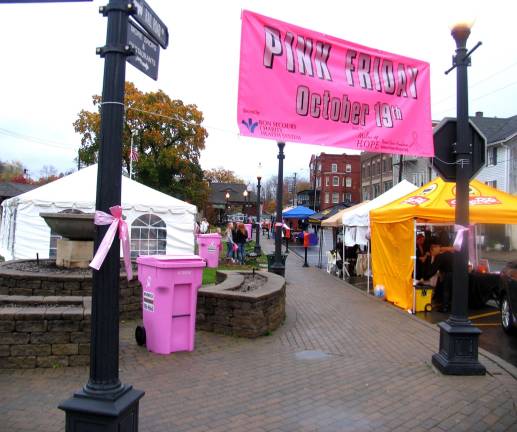 Business community year in review 2012 Heavy rain throughout the day discouraged many visitors from attending the first annual Pink Friday on Oct. 19. Nevertheless, the celebration to support the battle against breast cancer, was a financial success.