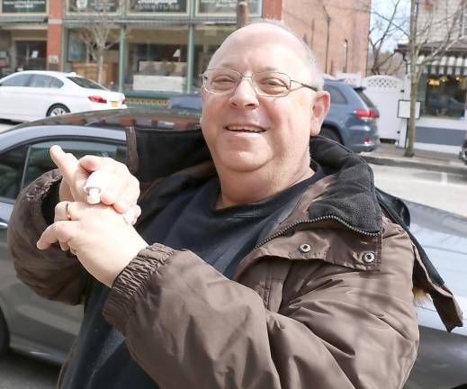 “See you on the other side” Warwick resident Gregg Merksamer is an automotive journalist, historian and photographer whose published books include “A history of the New York International Auto Show.” To combat the coronavirus, Merksamer, like most people, avoids shaking hands.