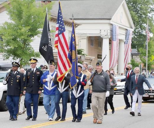 The traditional Memorial Day parade makes its way down Main Street in the Village of Warwick. Photos by Roger Gavan.