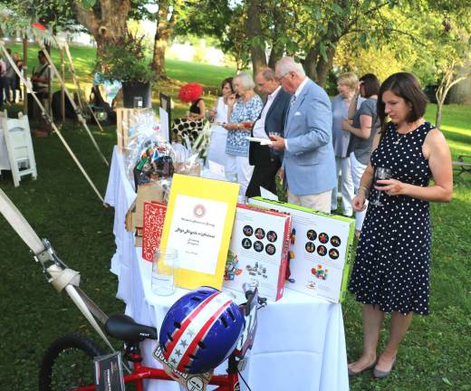 Celebrating Warwick's history Guests had an opportunity to bid at a silent auction.