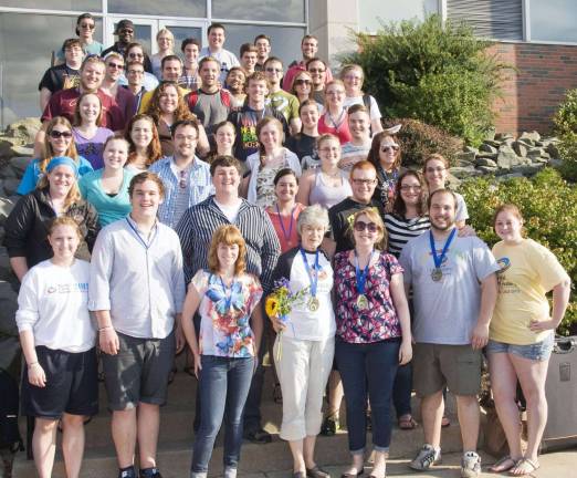 Warwick grad is member of college choir that wins three gold medals at international competition Warwick resident Connor Crone is a member of the concert choir at Mansfield University in Pennsylvania that won three gold medals at the World Choir Games held at the beginning of July in Cincinnati, Ohio. This photo, provided by the university, shows the members of the choir upon their return to campus in Mansfield, Pa.
