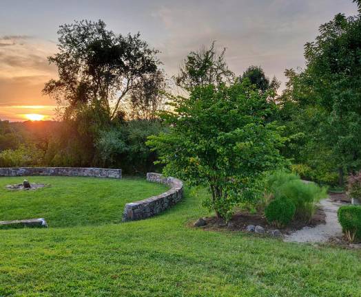 The Circle of Peace, Peace Wall Memorial located on the grounds of the Sanfordville Elementary School.