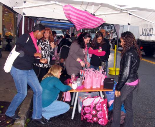 Pink Friday fund-raising success Photo by Roger Gavan Those who did brave the weather, enjoyed a festive as well as educational evening with local hair salons providing makeovers and eyebrow threading, massages, Tarot Card reading and henna tattoos along with a lineup of dance performances and fitness demonstrations.