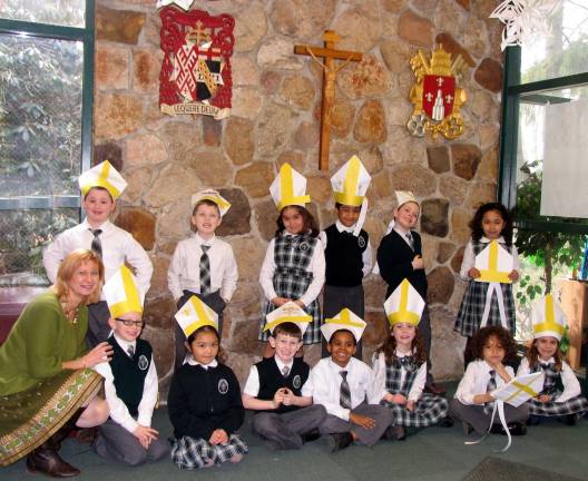 Children at St. Stephen’s - St. Edward’s honor new pope Children at St. Stephen’s - St. Edward’s honor new pope