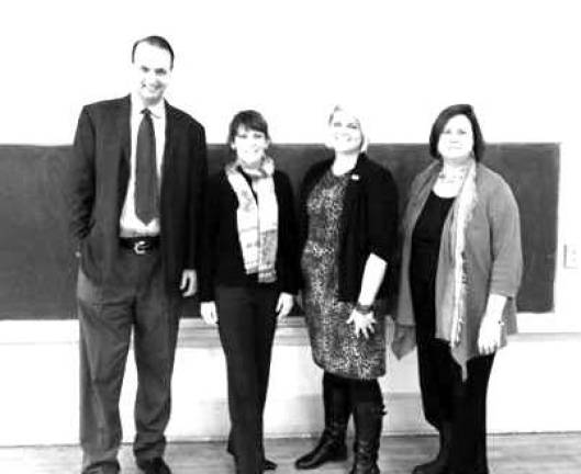 Women: Take control of your financial life Pictured here are Literacy Orange Board of Directors Treasurer Paul Rafanello, Literacy Orange Executive Director Christine Rolando, YWCA Gender Equity Coordinator Danielle Marse-Kapr, and Warwick Valley Community Center Director Karen Thomas.