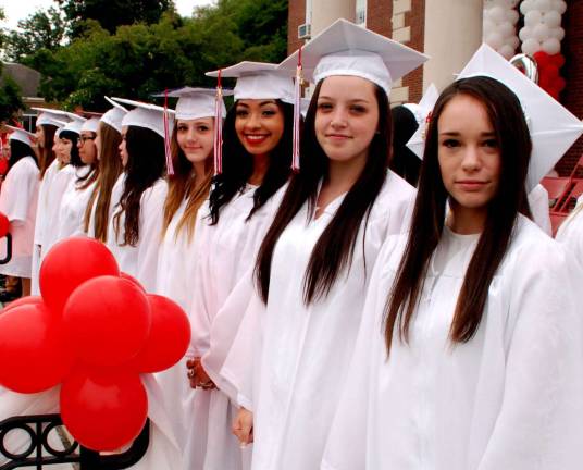 Cheers to the George F. Baker High School Class of 2015 The young women of the Class of 2015.
