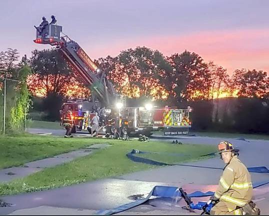 Warwick Fire Department weekly activity report Sept. 1-7 Goodwill Hook & Ladder Company #1 drill tower operations.