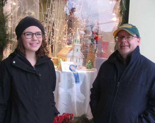 Third annual gingerbread house contest winners announced Photo by Roger Gavan The winner of the family division was "Old School Baptist Meeting House," by Bridget DeHaan and her father, Chris DeHaan.
