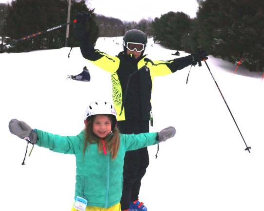 Mt. Peter Ski Area opens for the 2017-18 season Photos by Roger Gavan Sam Tyzbir, 13, and his sister Madison, 7, enjoy the opening day of the 2017-18 ski season at Mount Peter Ski Area.
