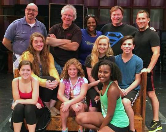 Warwick students perform with Broadway stars in 'Hairspray' Beginning in the back row, the cast of "Hairspray" are: Tim Mulally, Ed Romanaff, Terita Redd, Richard Koons and Robbie Roby; center row: Kai Whitehead, Brooke Van Aulen and Anthony Savino; and in front: Sydney Egan, Olivia Mende and Isabelle Marseille.