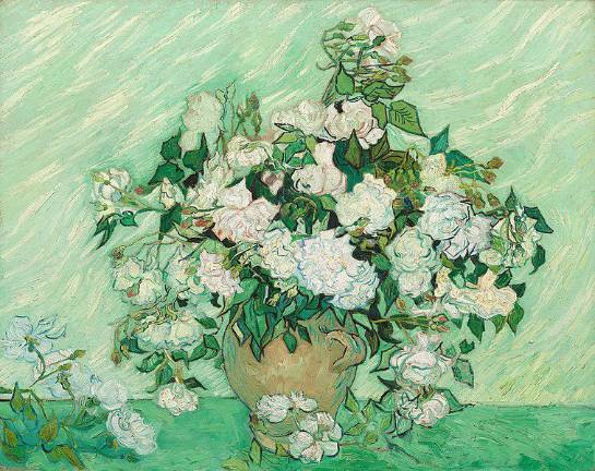 Warwick. Community art show call for green submissions Roses by VIncent Van Gogh