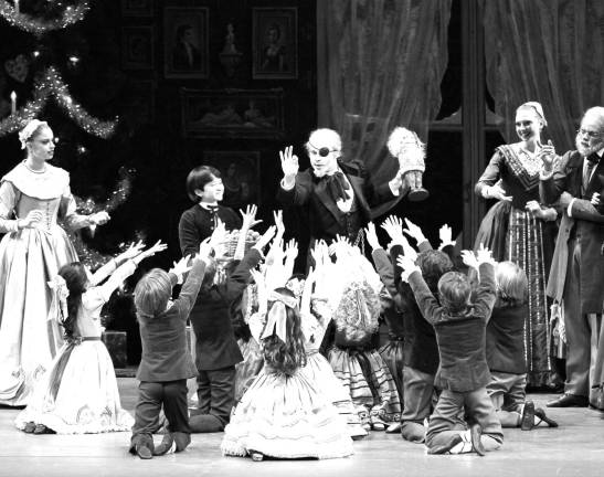 Local to dance in NYC Photo credit: Paul Kolnik Shown is the party scene from George Balanchine's The Nutcracker from last year. Pierson will be a guest in the party scene during this year's performances.