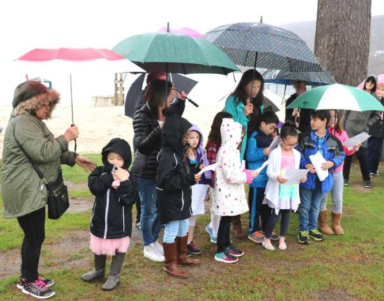 Village of Greenwood Lake celebrates Arbor Day at Thomas Morahan Park The ceremony concluded with the children reading two poems about the importance of trees.