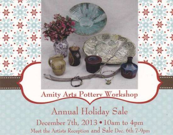 Amity Arts Pottery Workshop hosts annual holiday sale Carved plates by Elyse Hanna will be sold at the Amity Arts Pottery holiday sale on Dec. 6 and 7.