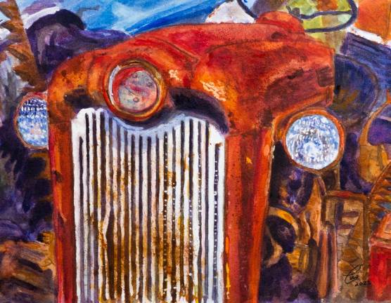 SUNY Orange debuts watercolor art exhibit “Lil’ Rusty,” by Ciro Attardo.