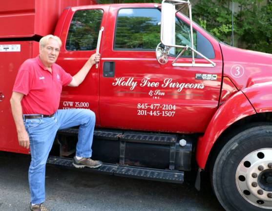 Photo by Roger GavanDon Weiss, owner of Holly Tree Services, 32 Chestnut St. in the Village of Greenwood Lake.