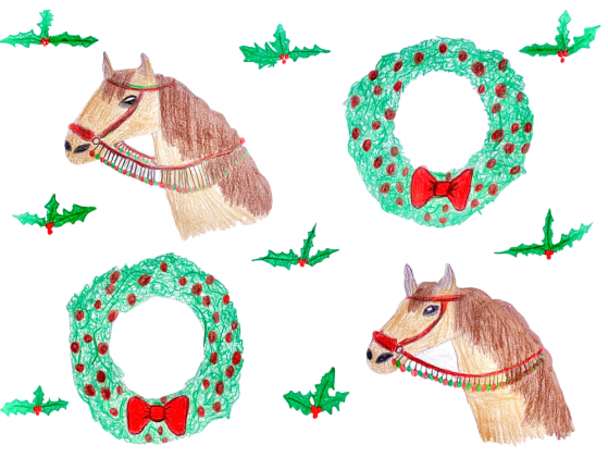 Voting Now Open: Warwick Wrapping Paper Contest Semifinalist drawing by Adalyn Tennant, age 10.