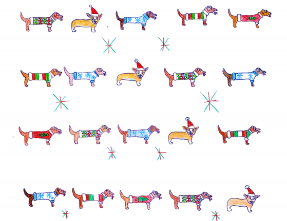 Voting Now Open: Warwick Wrapping Paper Contest Semifinalist drawing by Juliana Rogers, age 11