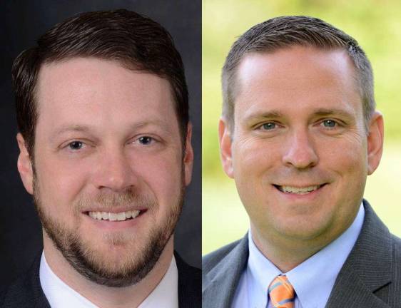 County executive candidates to face off on Oct. 25 Democrat Patrick Davis (left) and Republican Steve Neuhaus