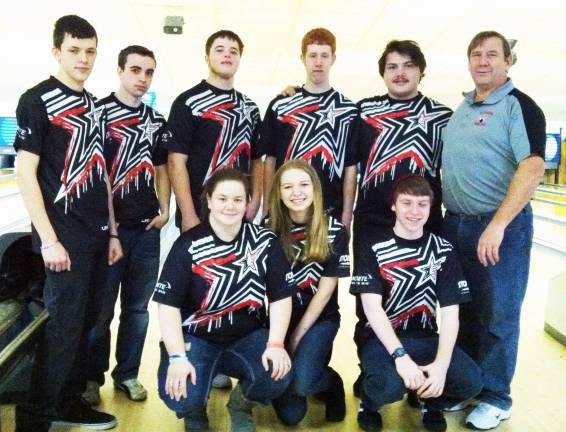 Baker High School bowlers finish one, two in tournament Beginning in the back row, George F. Baker High School bowlers are: Kyle Finn, Ethan Williams, Michael Ciaccio, Oisin Keady, Andrew Mammato and Tom Smith (Advisor); and in front: Ashley Conklin, Veronica Tesser and Max Miller.