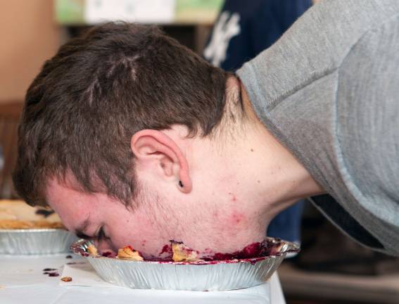 Celebrate National Pie Day at Noble Pies This photo from 2012 shows Zachary Bonder, the son of the owners of Nobles Pies. He is has since become manager of the Noble Pies Cafe.