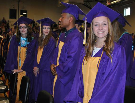 Warwick Valley High School Class of 2018 From left to right, Warwick Valley High School graduates Brianna Flood, Dorothy Finney, Erick Figueroa and Samantha Ferrari