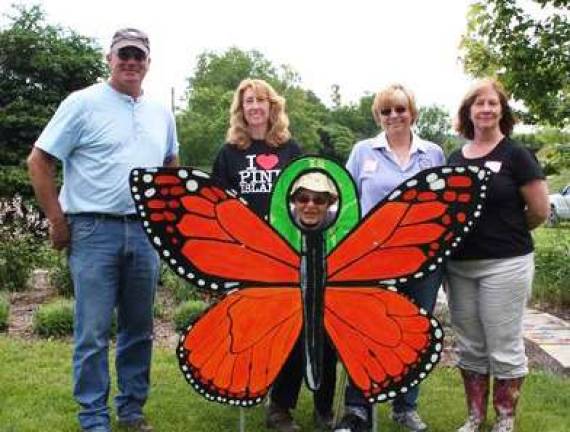 Giant butterfly lands at Pine Island Park Giant butterfly lands at Pine Island Park