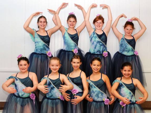 Joan Butler Institute of Dance hosts 31st annual recital on June 10 Pictured from left to right, starting in back row, are: Rebecca Mendillo, Ally Phelan, Mikela and Victoria Butler; in front are: Isabella Friedman, Lilly Schoenherr, Megan Casey, and Katie Szynkowski. Ally Phelan is from Warwick, the Butler girls are from Washingtonville and the rest of the girls are from Monroe.