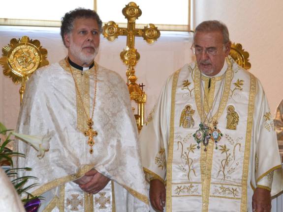 Orthodox Churches to celebrate Easter May 5 From left, Rev. Fr. George Kevorkian, pastor of St. Ignatius Antiochian Orthodox Church in the Village of Florida, with His Eminence Metropolitan Philip, the head of the Antiochian Orthodox Church in the U.S. and Canada.
