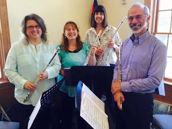 There will be a little night music at the Albert Wisner Public Library on July 20 The Maybrook Party of Four Flute Quartet will perform under the evening sky on Friday, July 20, at Albert Wisner Public Library in Warwick.