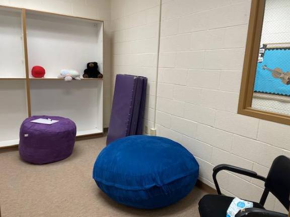 The Sanfordville Elementary School Sensory Integration Room.