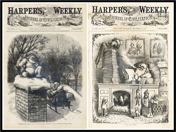 ‘Yes, Virginia, There is a Santa Claus’ The art work ofThomas Nast frequently appeared in Harper's Weekly.