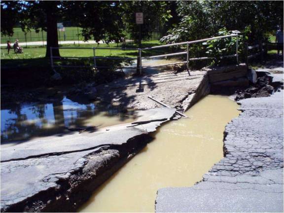 My Turn By Kirk Williams Why did the new Parkway Culvert take so long? Photo provided by the Village of Warwick The Parkway culvert following Hurricane Irene.