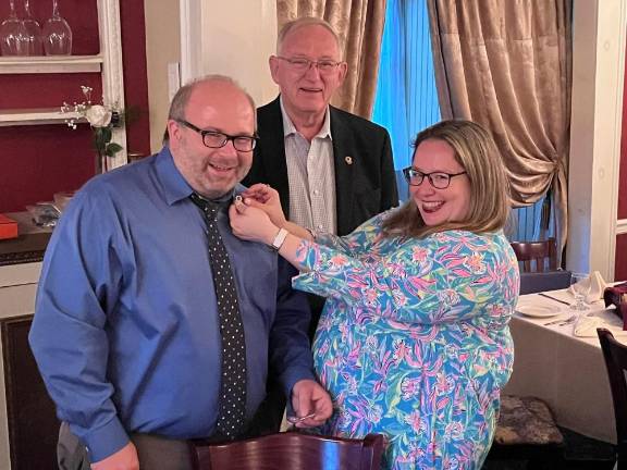 Installation of Graig Craver as new Warwick Lions Club member