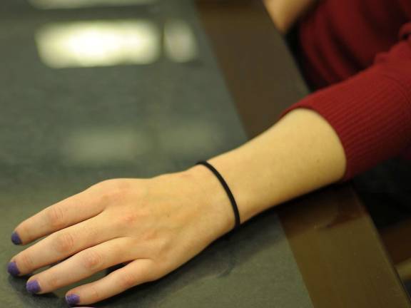 Heroin in our midst: Part 1 A recovering heroin addict, alias: "Tess," shows her hand. Tess started using the drug in her thirties. She entered rehab after two years of use.