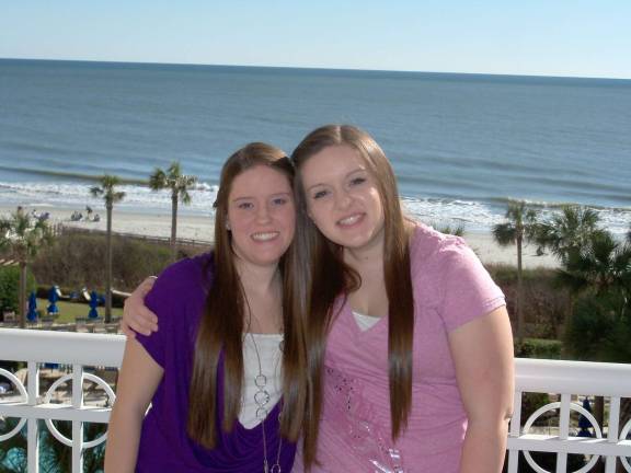 Girls of Merit Award Winners Ashley and Jennifer Darnsteadt