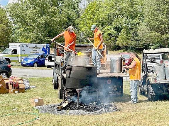 Warwick DPW prepared corn.