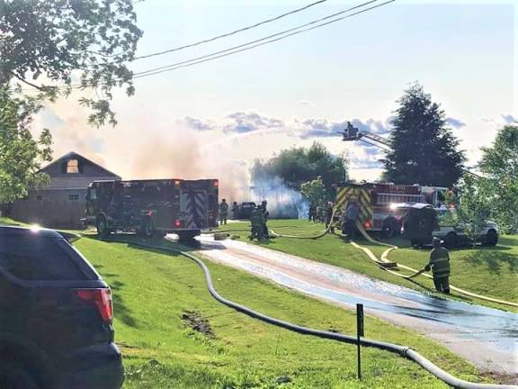 Saturday afternoon fire destroys Pennings home