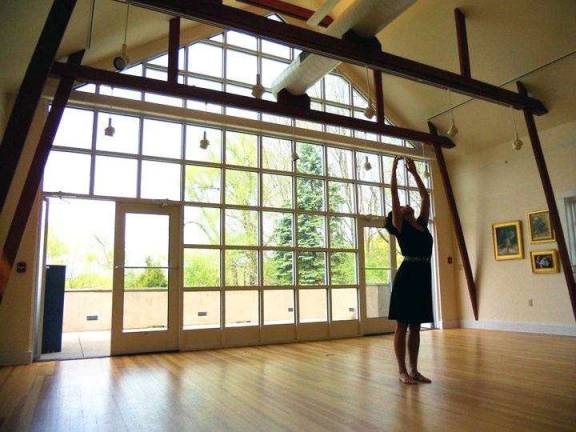 Dancing to ‘a rhythm I cannot tune out’ A lone dancer at Volute Movement Dance in Campbell Hall.