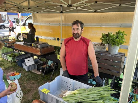 Farmers optimistic about season Jeff Bialis at a previous farmers market