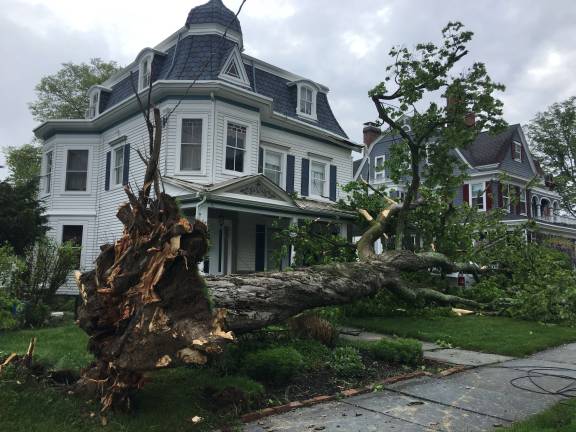 County wants your photos of storm damage This home on South Church Street in Goshen got clipped but narrowly missed disaster (Photo by Erika Norton)