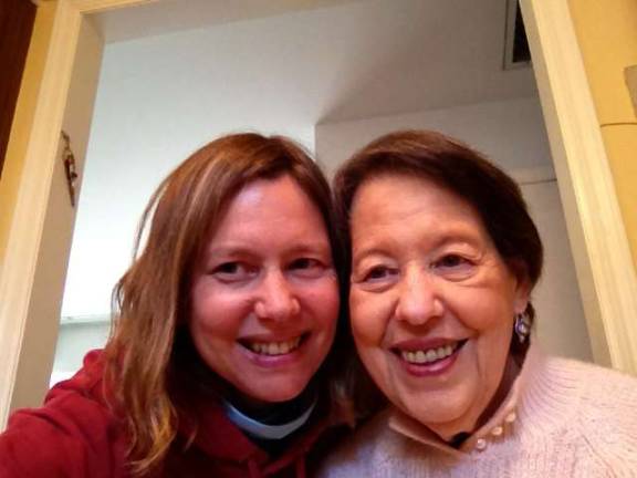 Mother Daughter Look A Like contest Photo submitted by Ruth Knoblauch of Warwick Patti and Ruth. "This is my daughter and I taken April 23, after spending a wonderful day together."