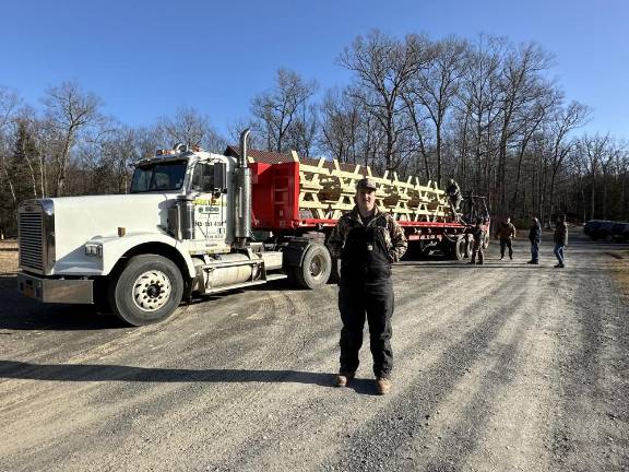 Kevin Shuback of Shuback Sod Farms donated a truck so that Coleman could bring the tables to the park.